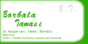 borbala tamasi business card
